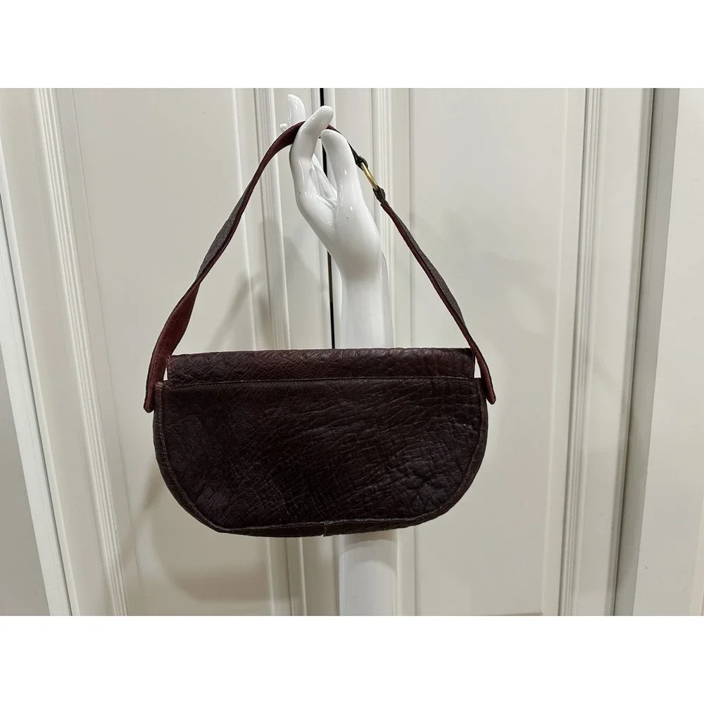 Sarien Boston Womens  Leather handbag Burgundy Vintage D. Brev‎